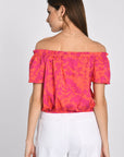 TOP SMOCK ROSA FUCHSIA/ORANGE ROBE NEW KOOKAI Mode Kookai