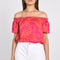 TOP SMOCK ROSA FUCHSIA/ORANGE ROBE NEW KOOKAI Mode Kookai