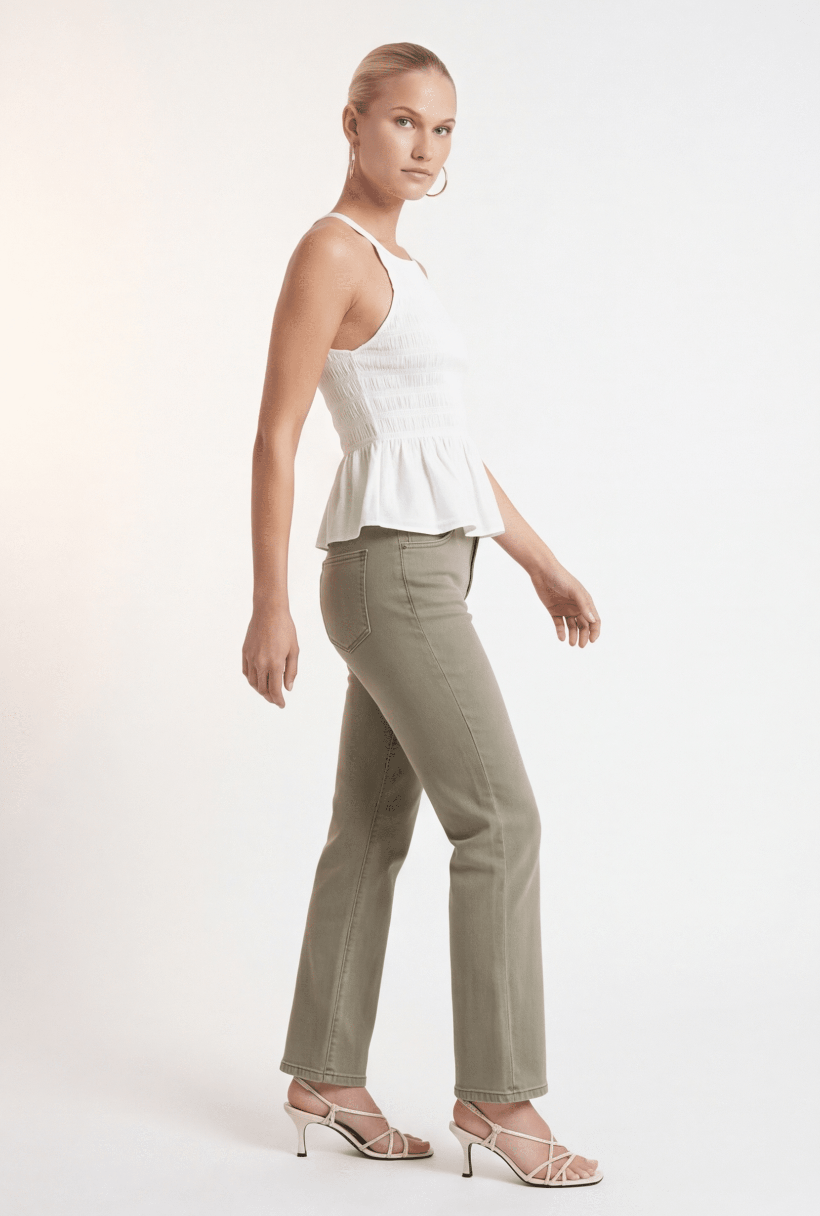 TOP SMOCKE - CANOPE - BLANC TOP NEW KOOKAI Mode Kookai