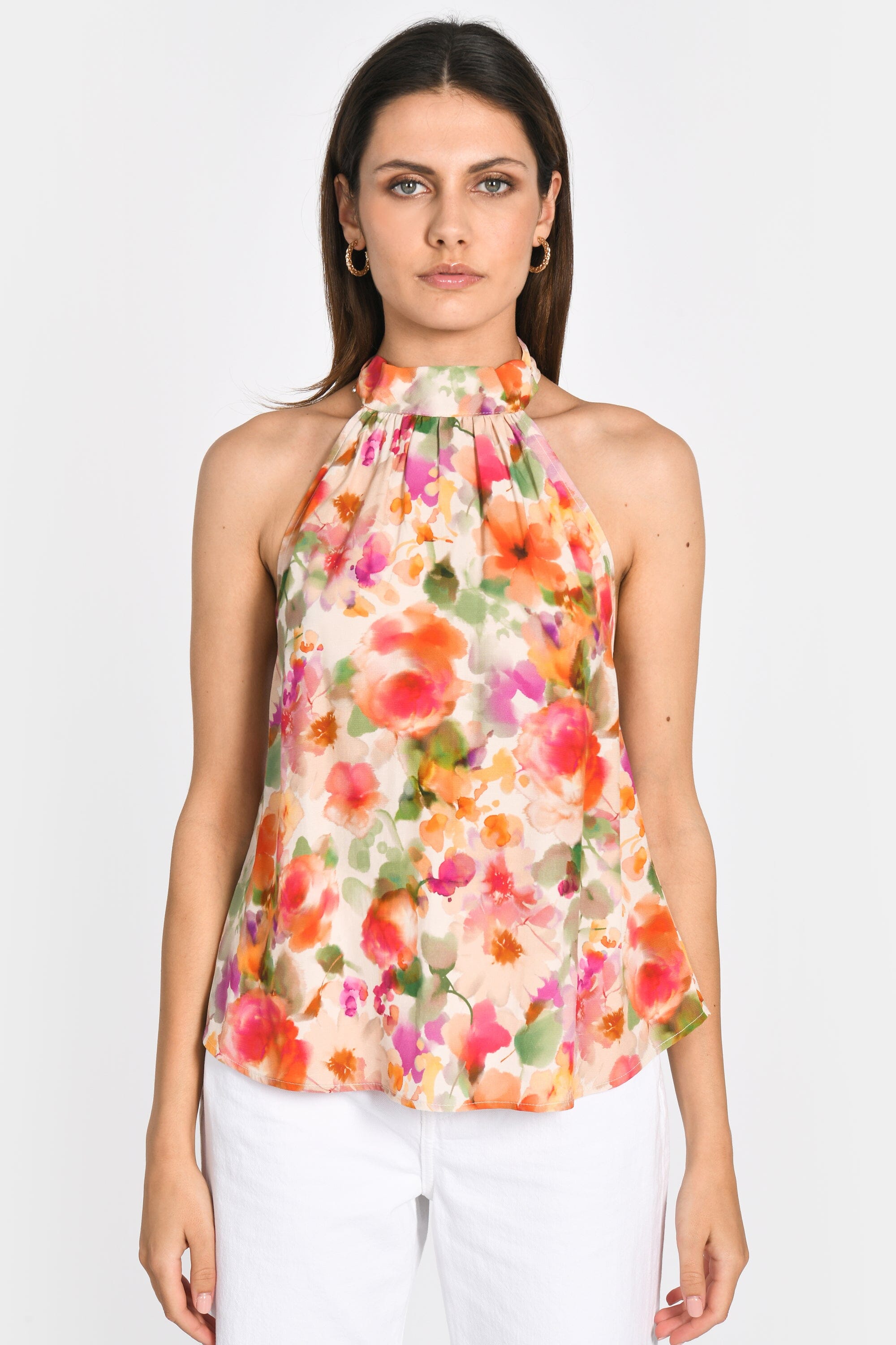 TOP SOPHIE FLORAL MULTICO TOP NEW KOOKAI Mode Kookai
