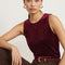 TOP STRASS - DENA - BORDEAUX TEE SHIRT NEW KOOKAI Mode Kookai