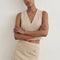 TOP TWEED - CATALINA - BEIGE TOP NEW KOOKAI Mode Kookai
