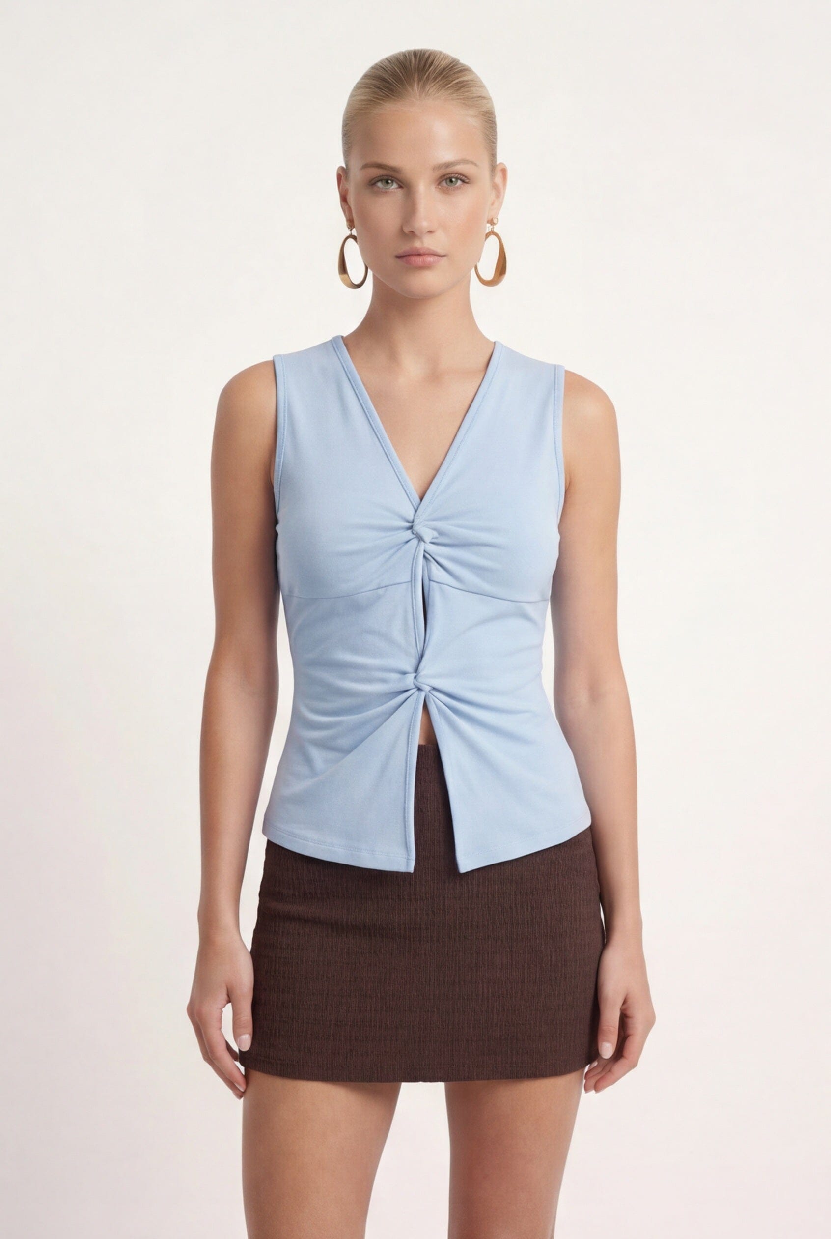 TOP TWISTE - CHARLENE - CELADON TEE SHIRT NEW KOOKAI Mode Kookai