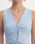 TOP TWISTE - CHARLENE - CELADON TEE SHIRT NEW KOOKAI Mode Kookai