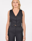 TOP VESTON KOBE Black CHEMISIER KOOKAI Mode Kookai