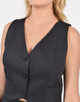 TOP VESTON KOBE Black CHEMISIER KOOKAI Mode Kookai