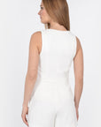 TOP VESTON KOBE NATURAL WHITE CHEMISIER KOOKAI Mode Kookai