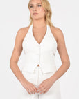 TOP VESTON KOBE NATURAL WHITE CHEMISIER KOOKAI Mode Kookai