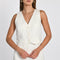 TOP VESTON RAYURE TENNIS LARRY BEIIGE/BLANC TOP KOOKAI Mode Kookai