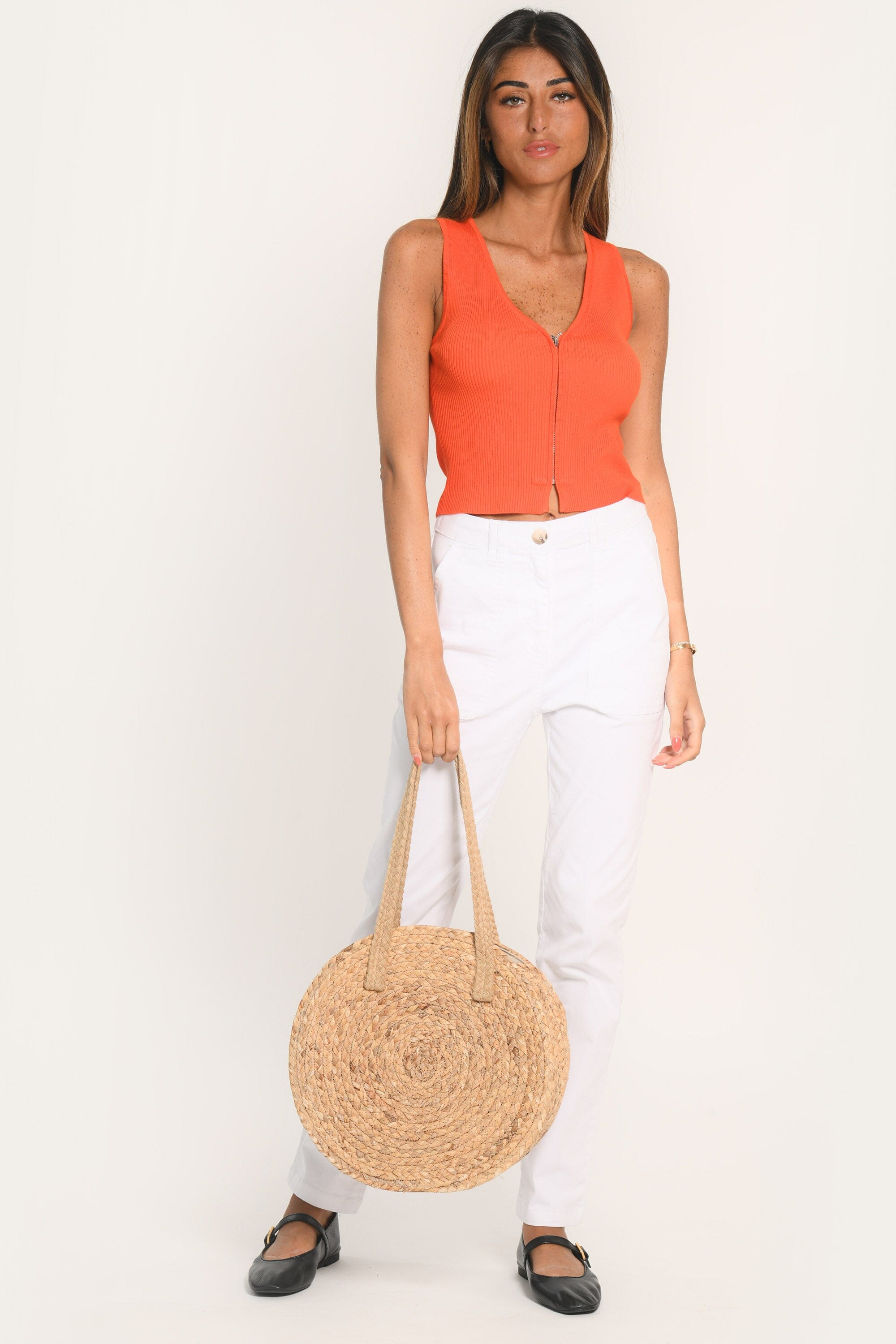 TOP ZIPPÉ - ATIKI - MANDARINE PULL KOOKAI Mode Kookai