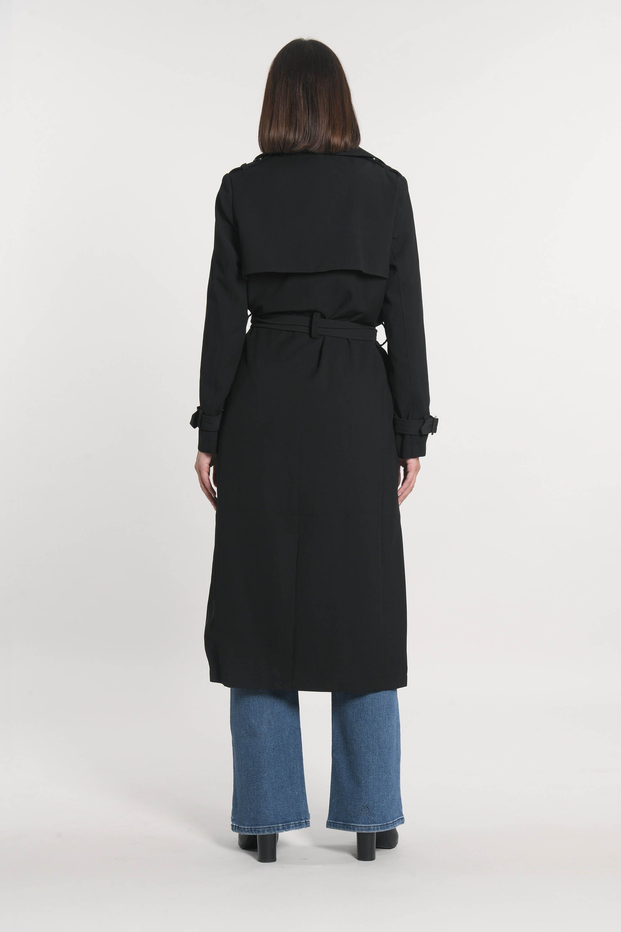 TRENCH LONG ASHER NOIR TRENCH NEW KOOKAI Mode Kookai