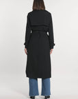 TRENCH LONG ASHER NOIR TRENCH NEW KOOKAI Mode Kookai