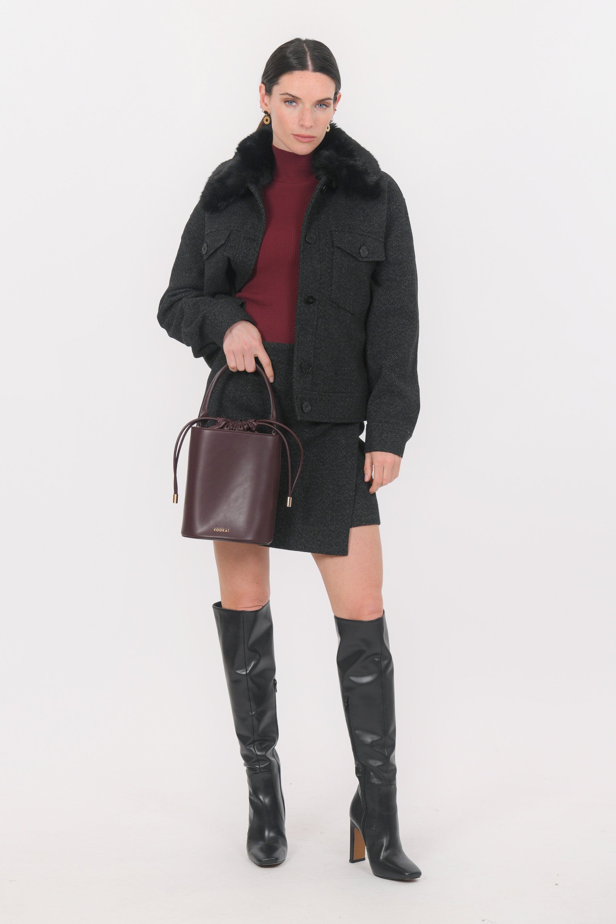 VESTE - BLONDIE - ANTHRACITE VESTE NEW KOOKAI Mode Kookai