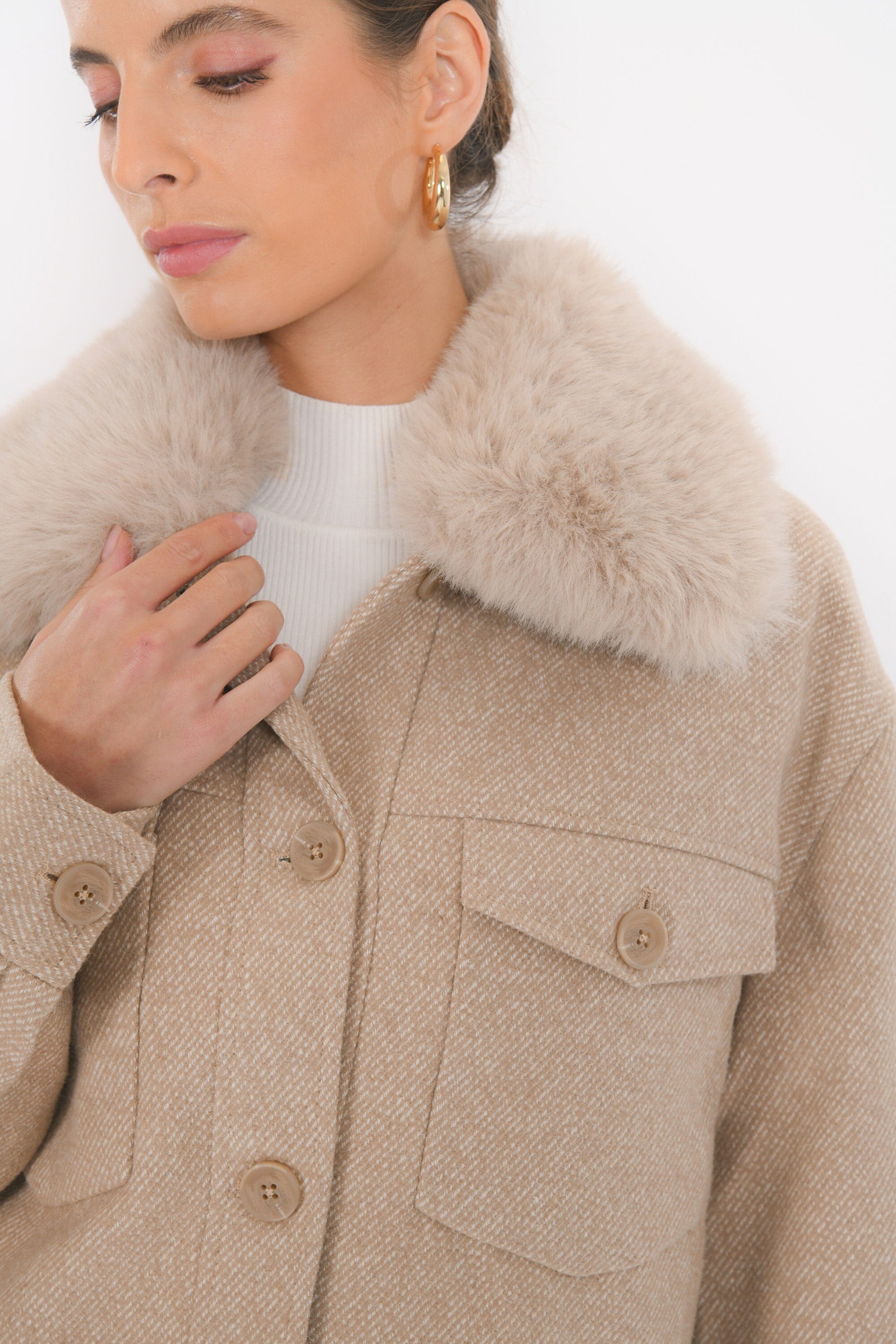 VESTE - BLONDIE - CAMEL VESTE NEW KOOKAI Mode Kookai