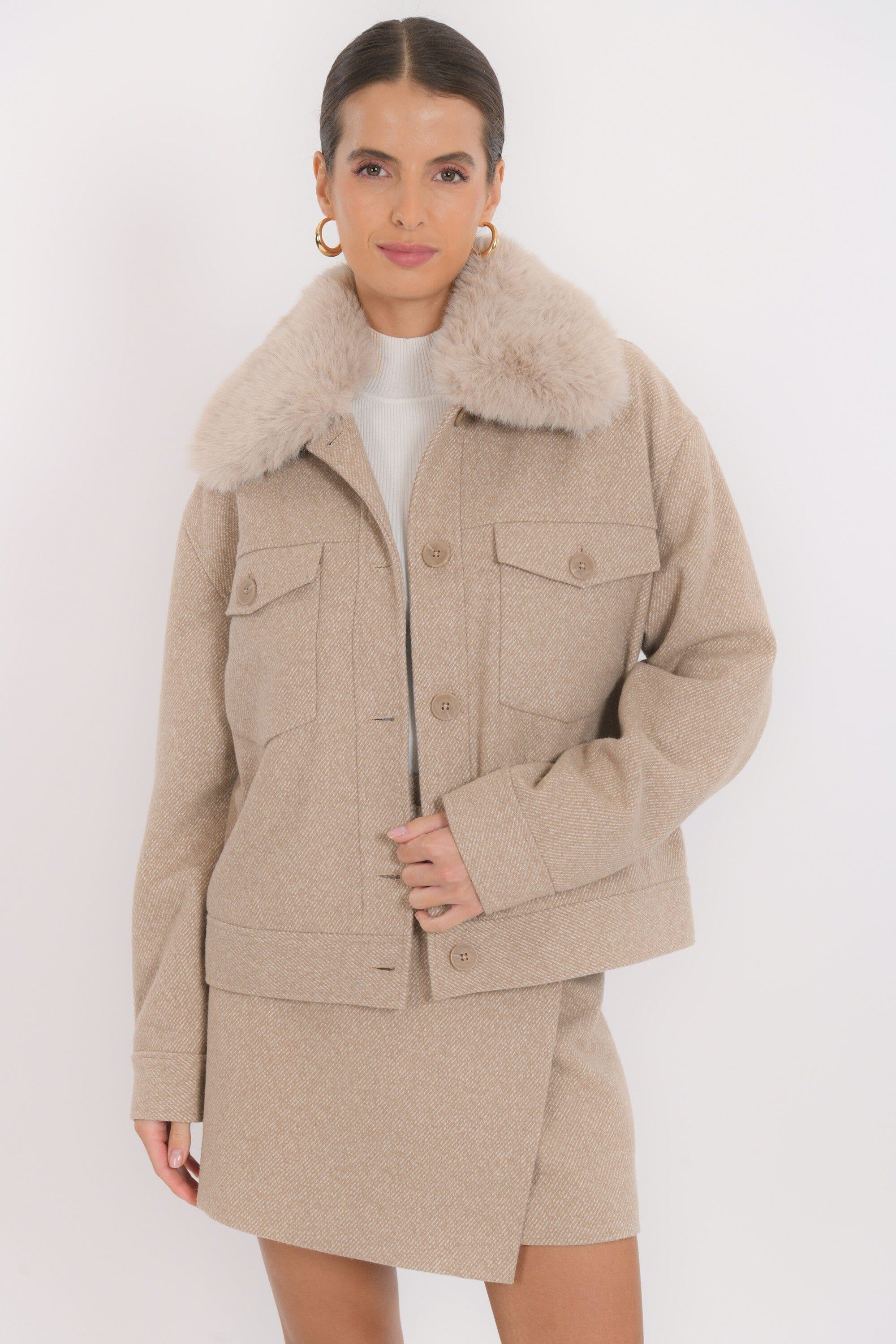 VESTE - BLONDIE - CAMEL VESTE NEW KOOKAI Mode Kookai