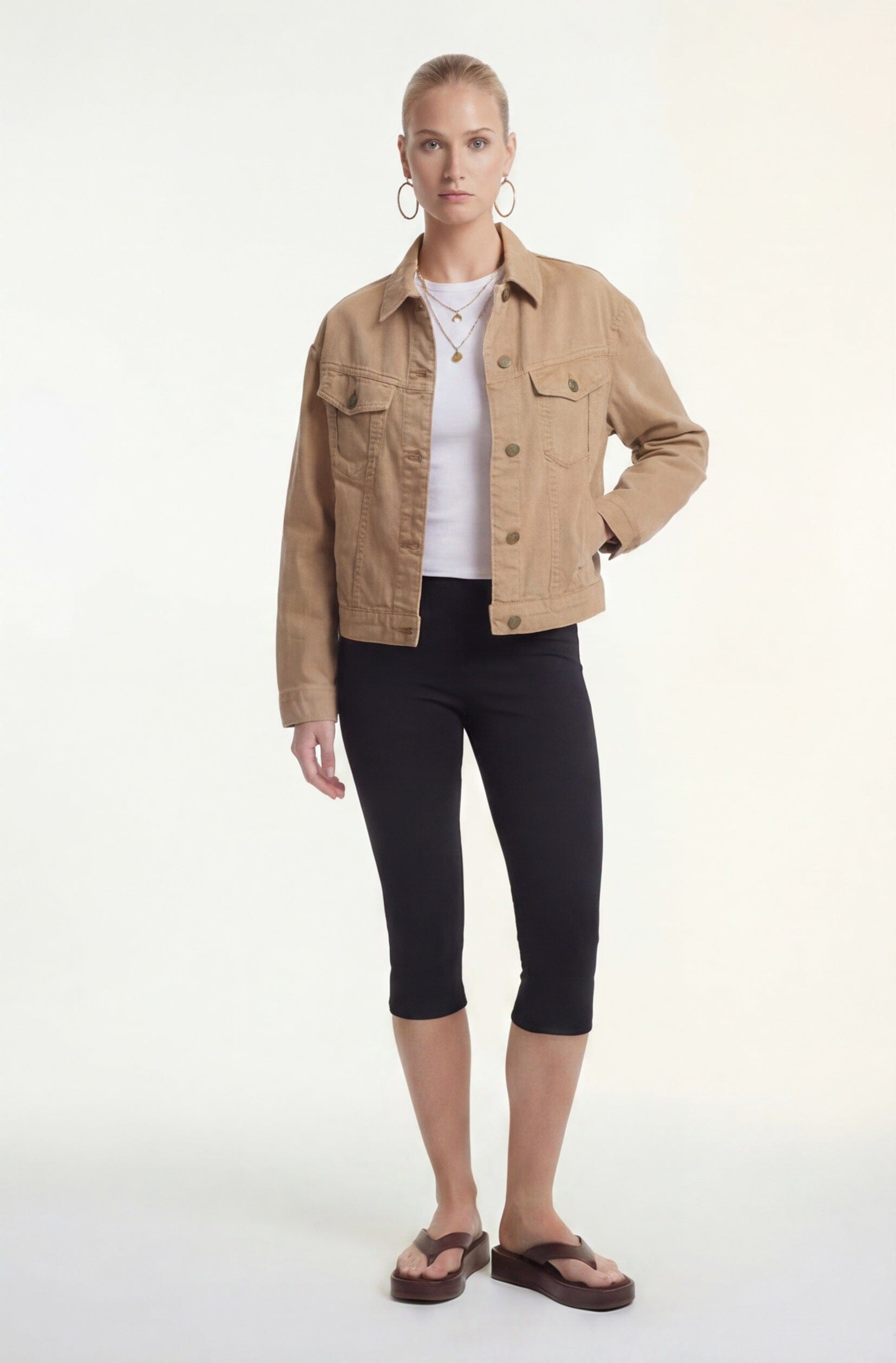 VESTE - COCONUT - CAMEL VESTE SPORTSWEAR NEW KOOKAI Mode Kookai