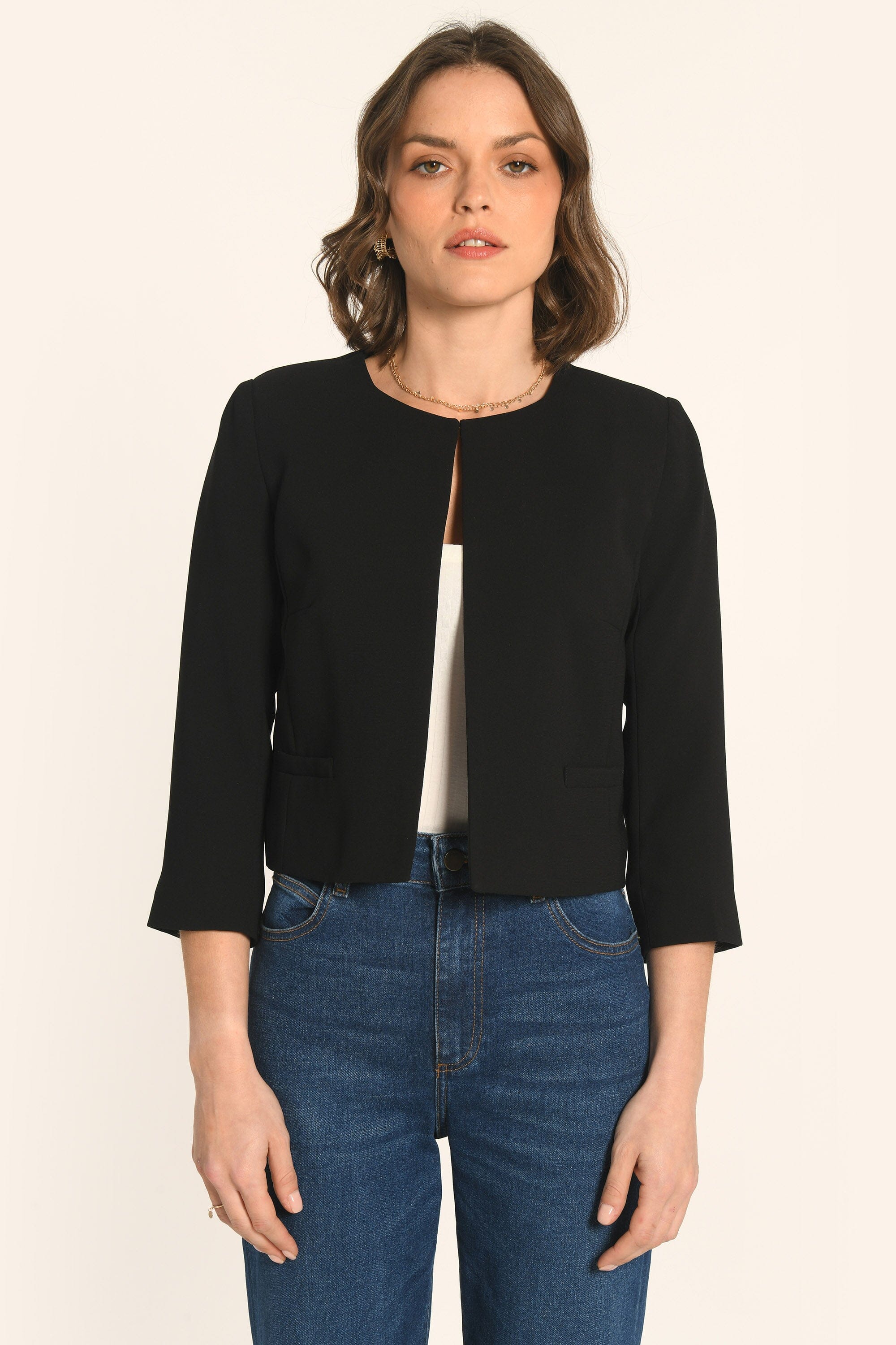 VESTE COURTE - NOIR - JACQUELINE VESTE NEW KOOKAI Mode Kookai