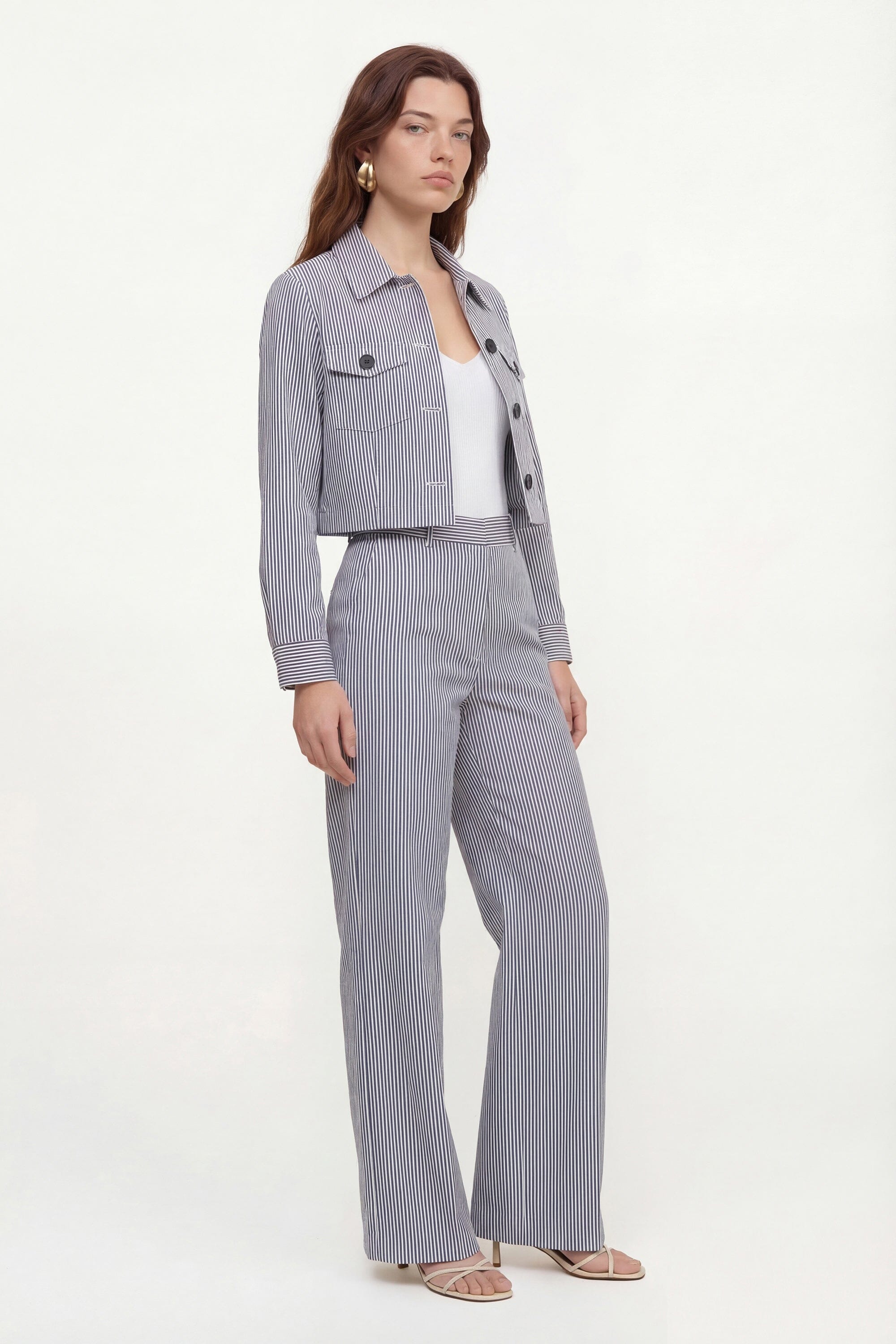 VESTE COURTE RAYEE - COURTNEY - MARINE VESTE NEW KOOKAI Mode Kookai