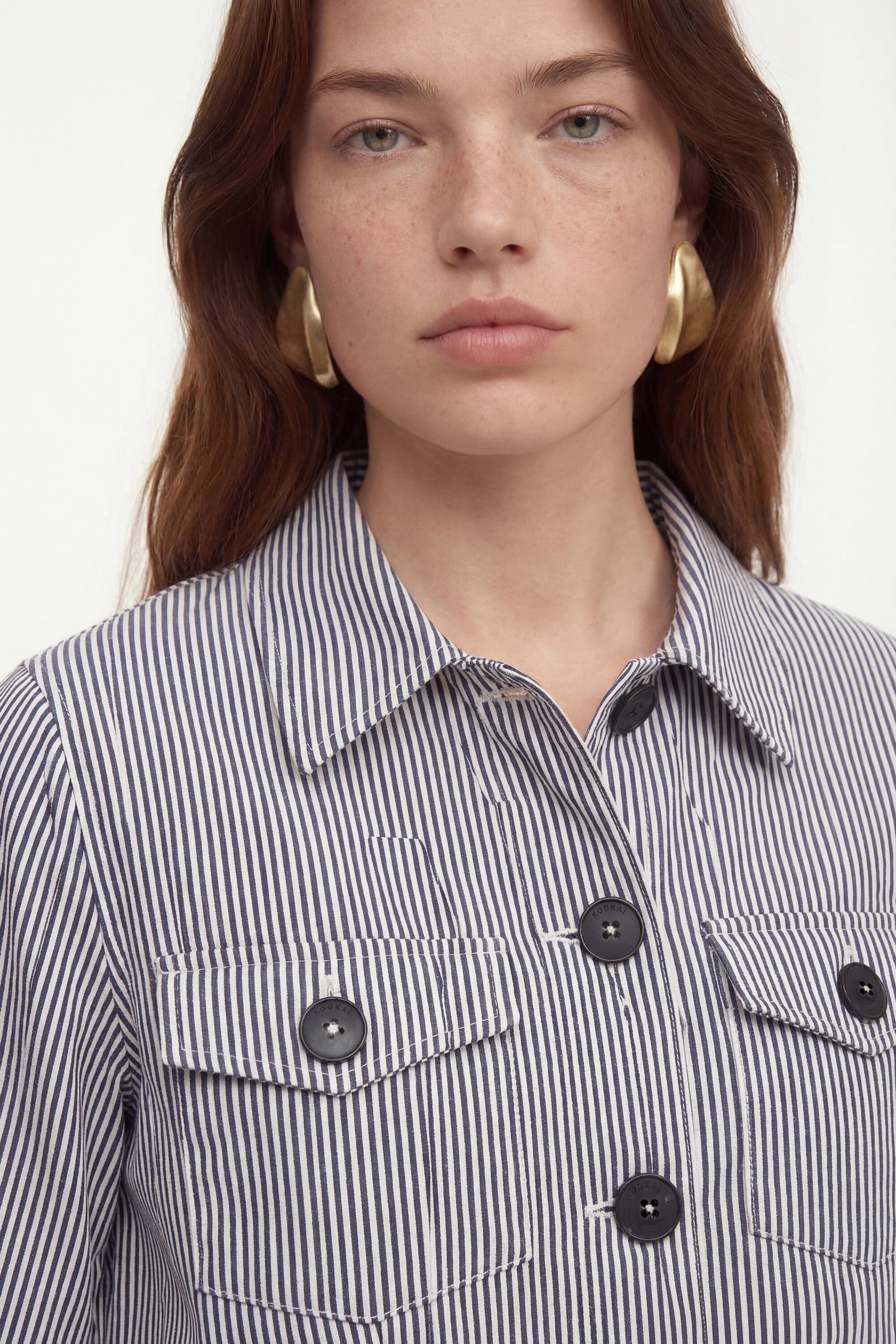 VESTE COURTE RAYEE - COURTNEY - MARINE VESTE NEW KOOKAI Mode Kookai