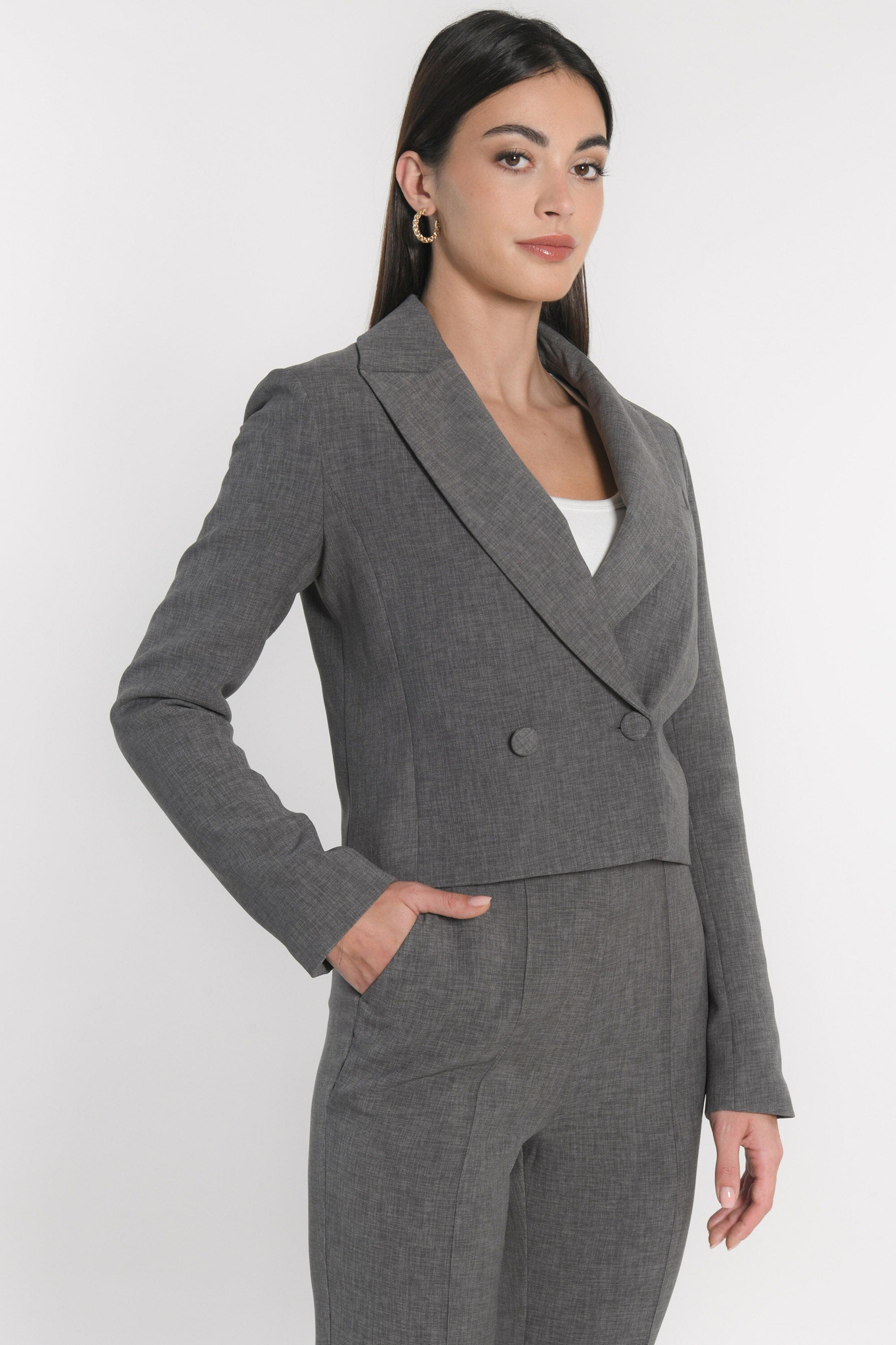 VESTE COURTE TESSA GRIS VESTE KOOKAI Mode Kookai