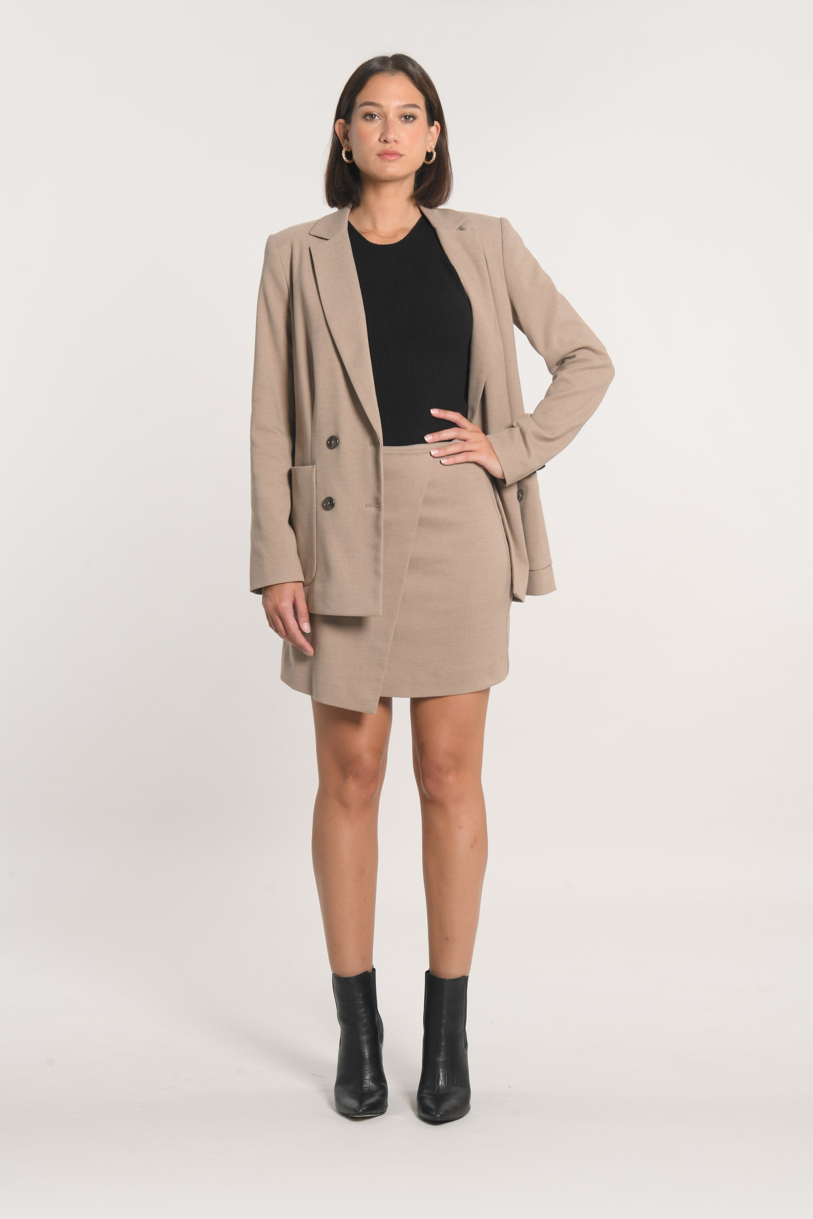 VESTE CROISÉE MACHA BEIGE VESTE KOOKAI Mode Kookai