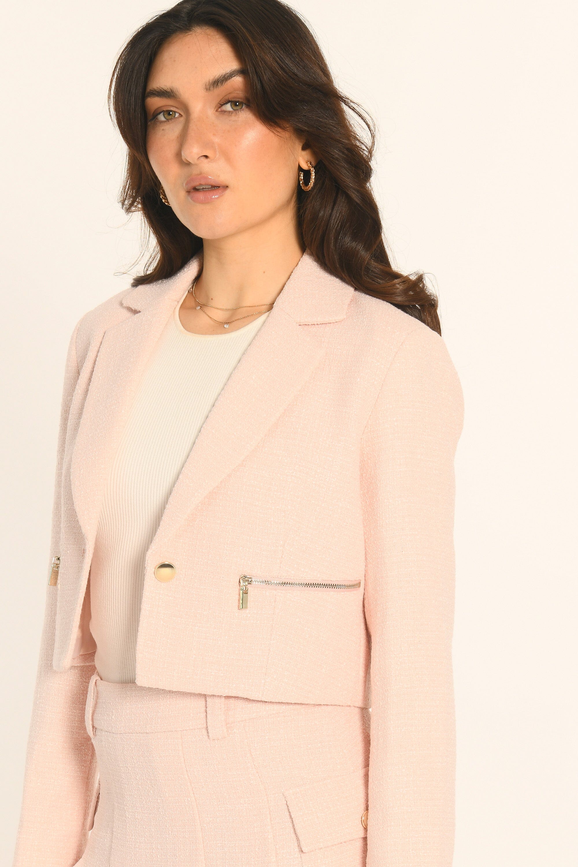 VESTE CROP - ROSE - ANNETTE VESTE NEW KOOKAI Mode Kookai