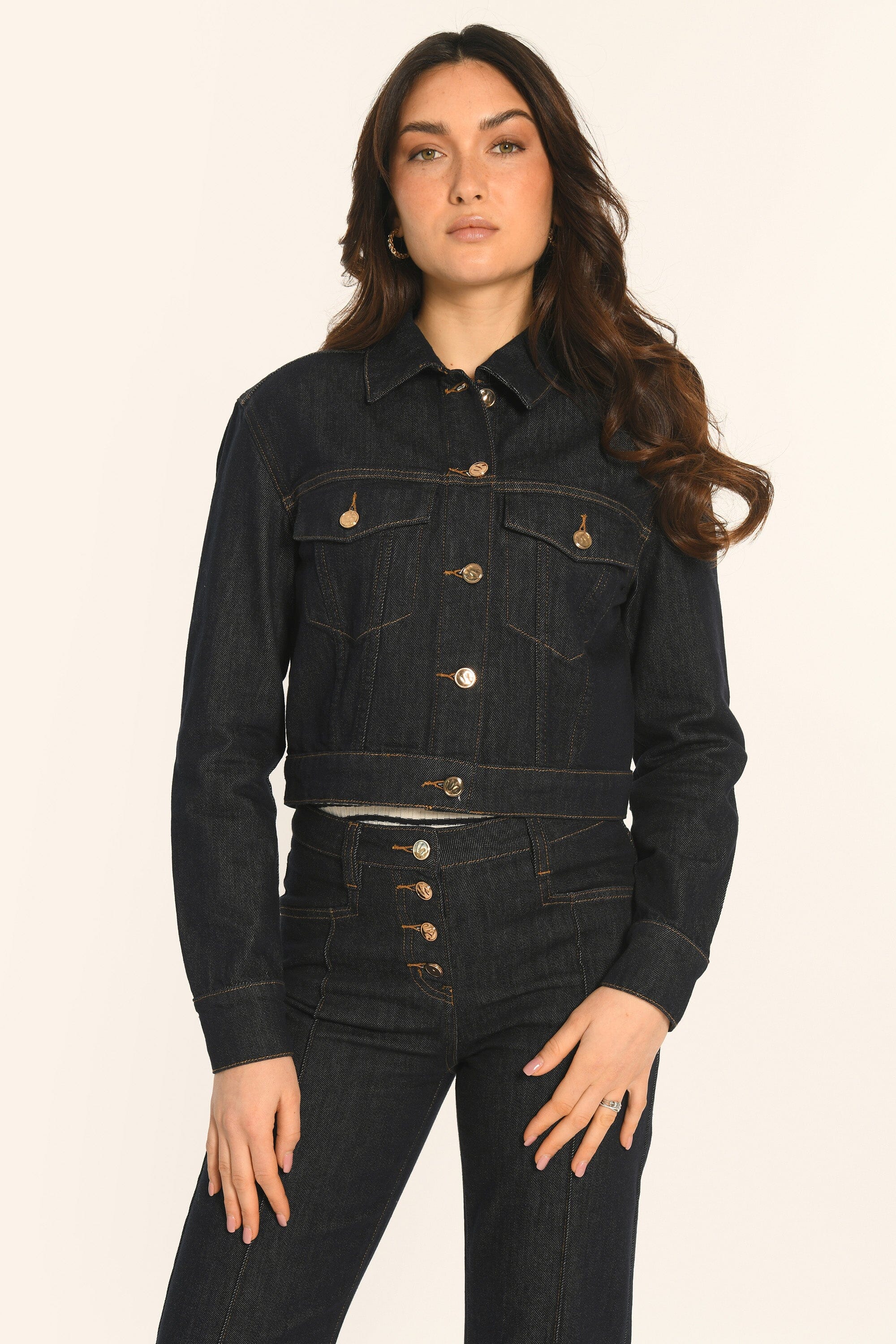 VESTE CROPPED - RINSE - ARIETTE VESTE SPORTSWEAR NEW KOOKAI Mode Kookai