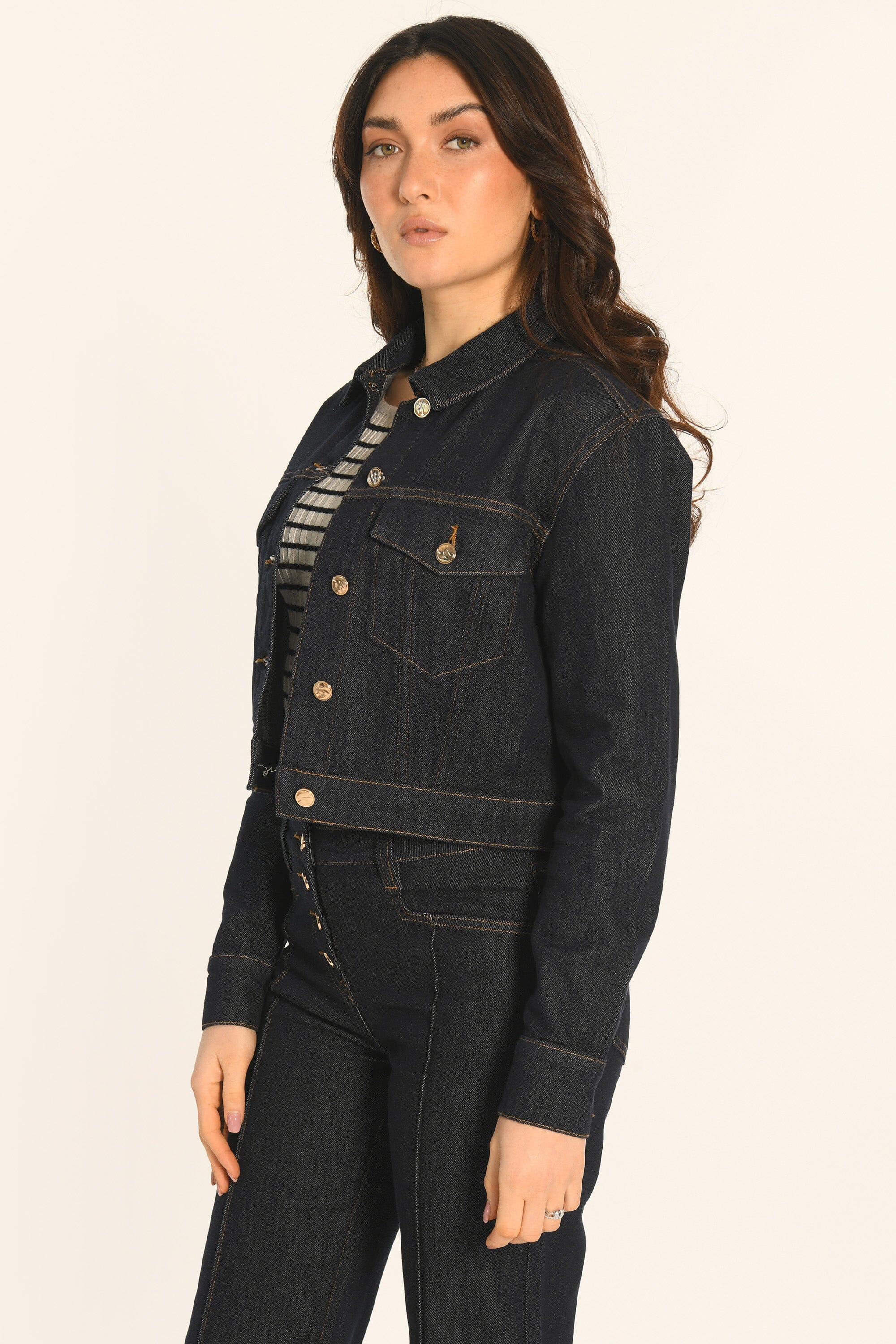 VESTE CROPPED - RINSE - ARIETTE VESTE SPORTSWEAR NEW KOOKAI Mode Kookai