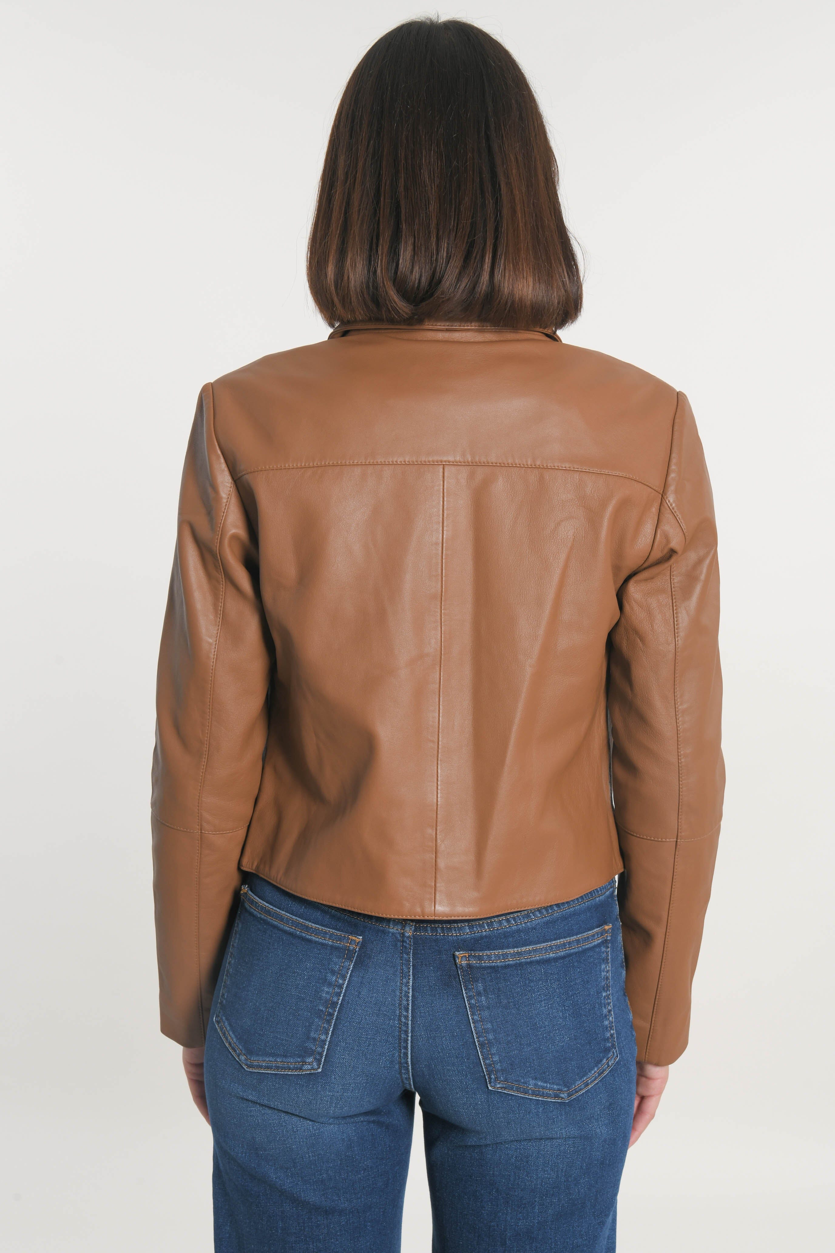 VESTE CUIR - OLIVIA - CAMEL VESTE KOOKAI Mode Kookai