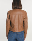 VESTE CUIR - OLIVIA - CAMEL VESTE KOOKAI Mode Kookai