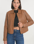 VESTE CUIR - OLIVIA - CAMEL VESTE KOOKAI Mode Kookai