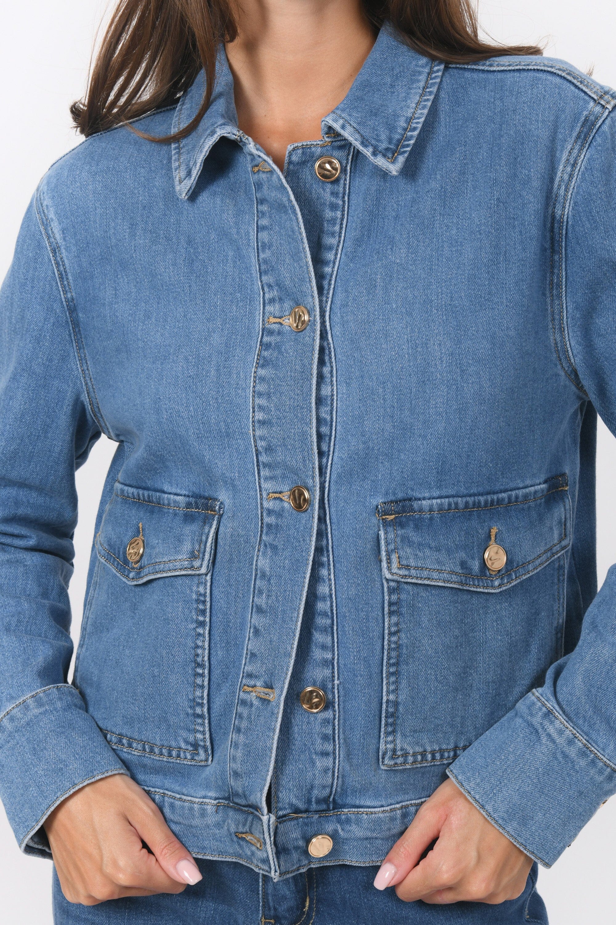 VESTE DENIM - BLANCHE - BLEACH VESTE SPORTSWEAR NEW KOOKAI Mode Kookai
