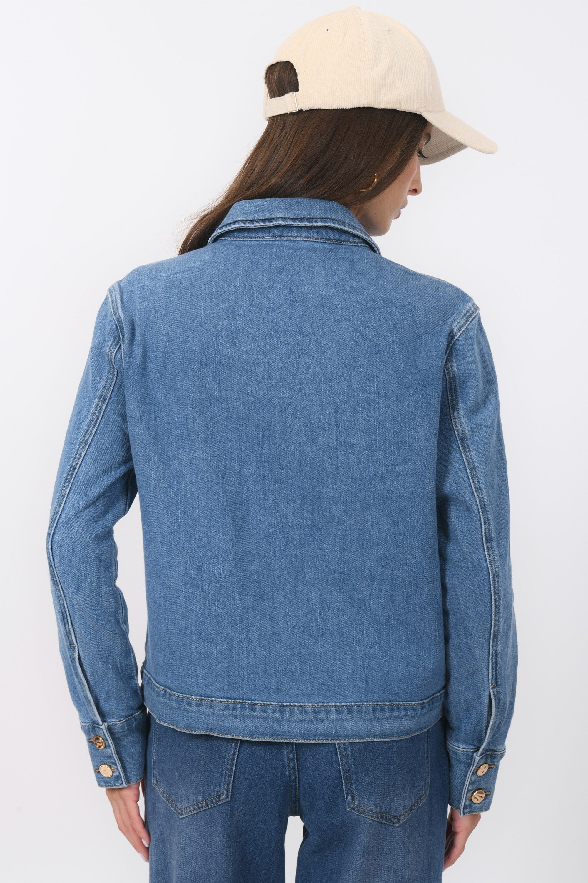 VESTE DENIM - BLANCHE - BLEACH VESTE SPORTSWEAR NEW KOOKAI Mode Kookai