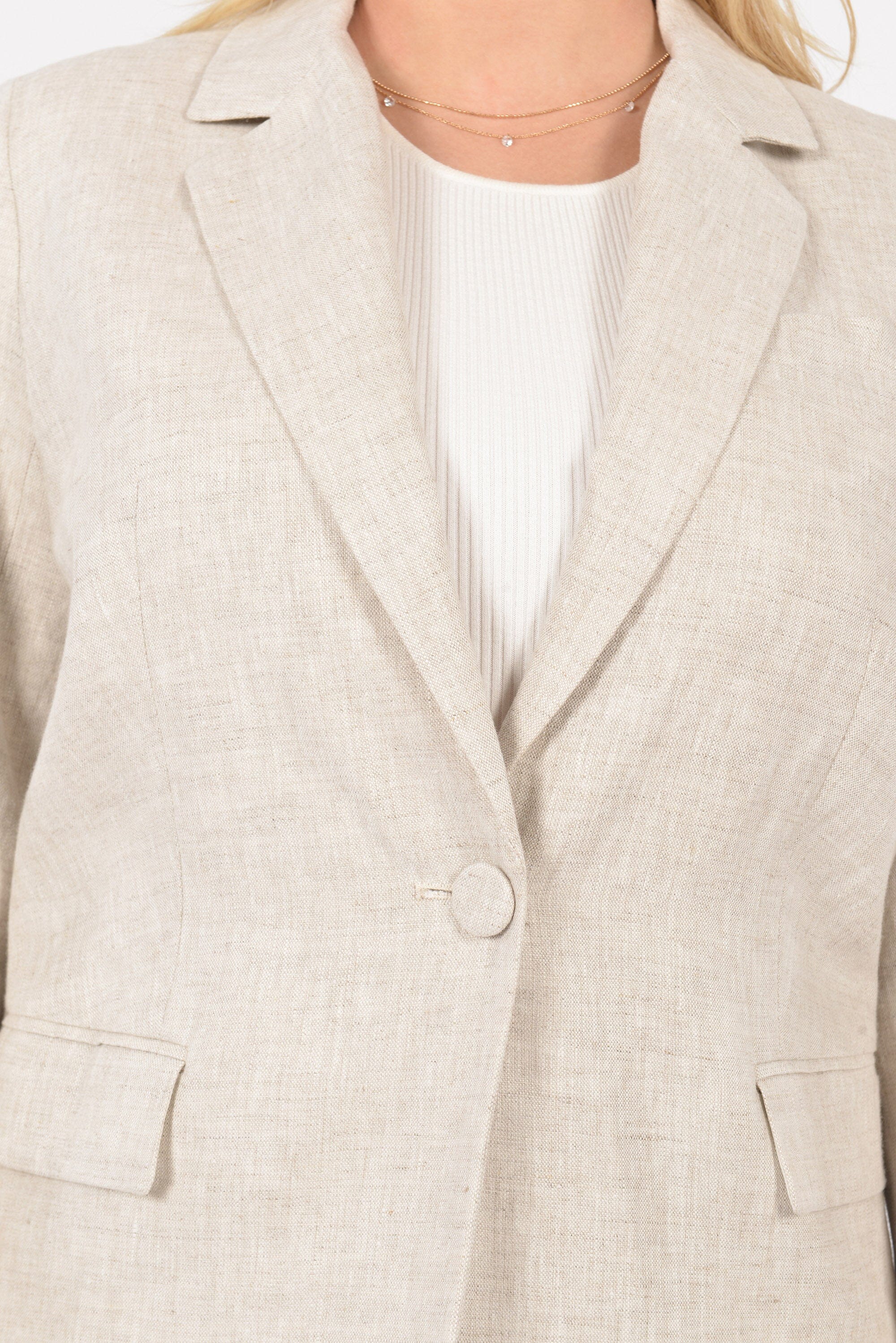 VESTE LIN LONGUE PALOMA WHEAT VESTE KOOKAI Mode Kookai