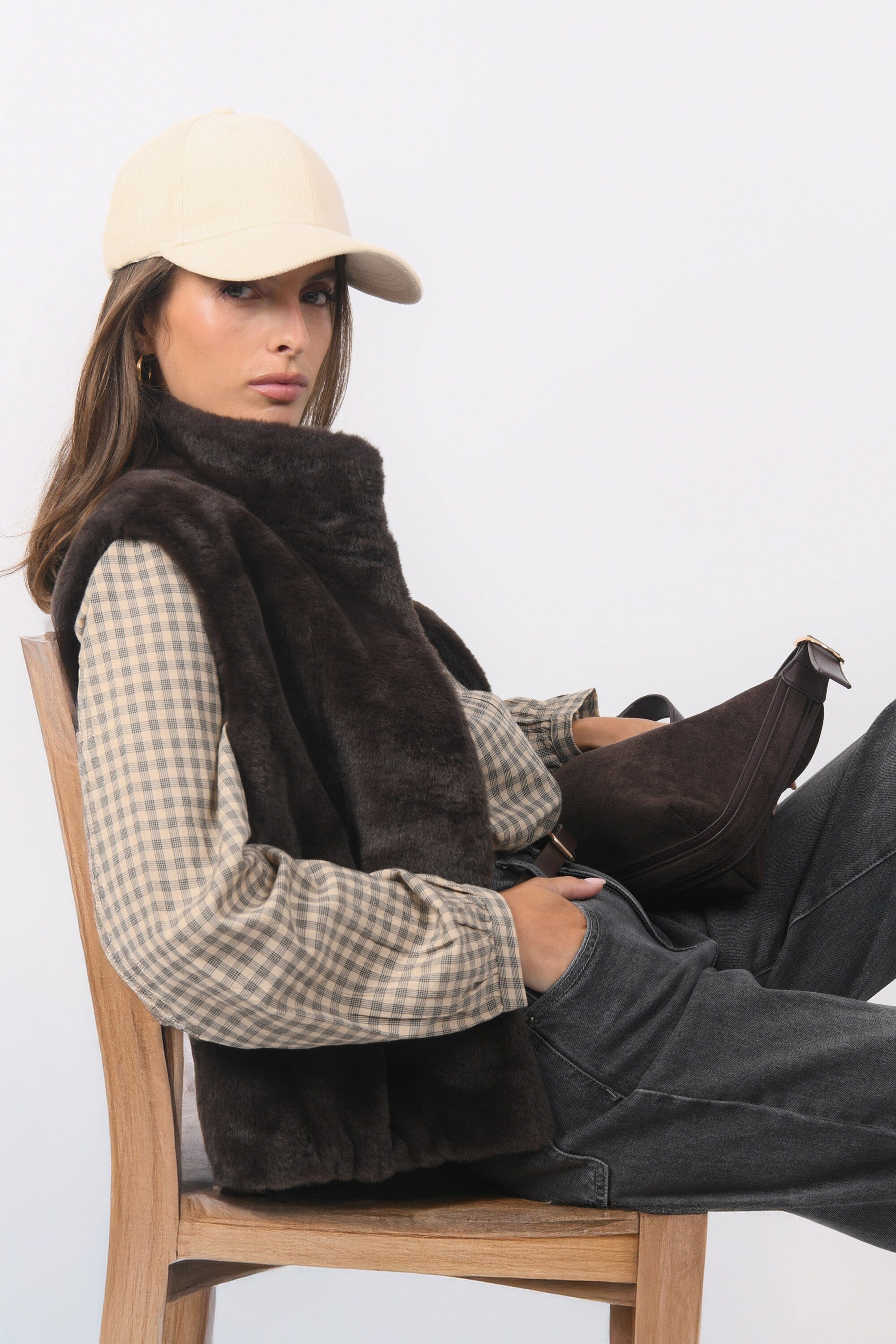VESTE SANS MANCHE - BABEL - CHOCOLAT VESTE NEW KOOKAI Mode Kookai