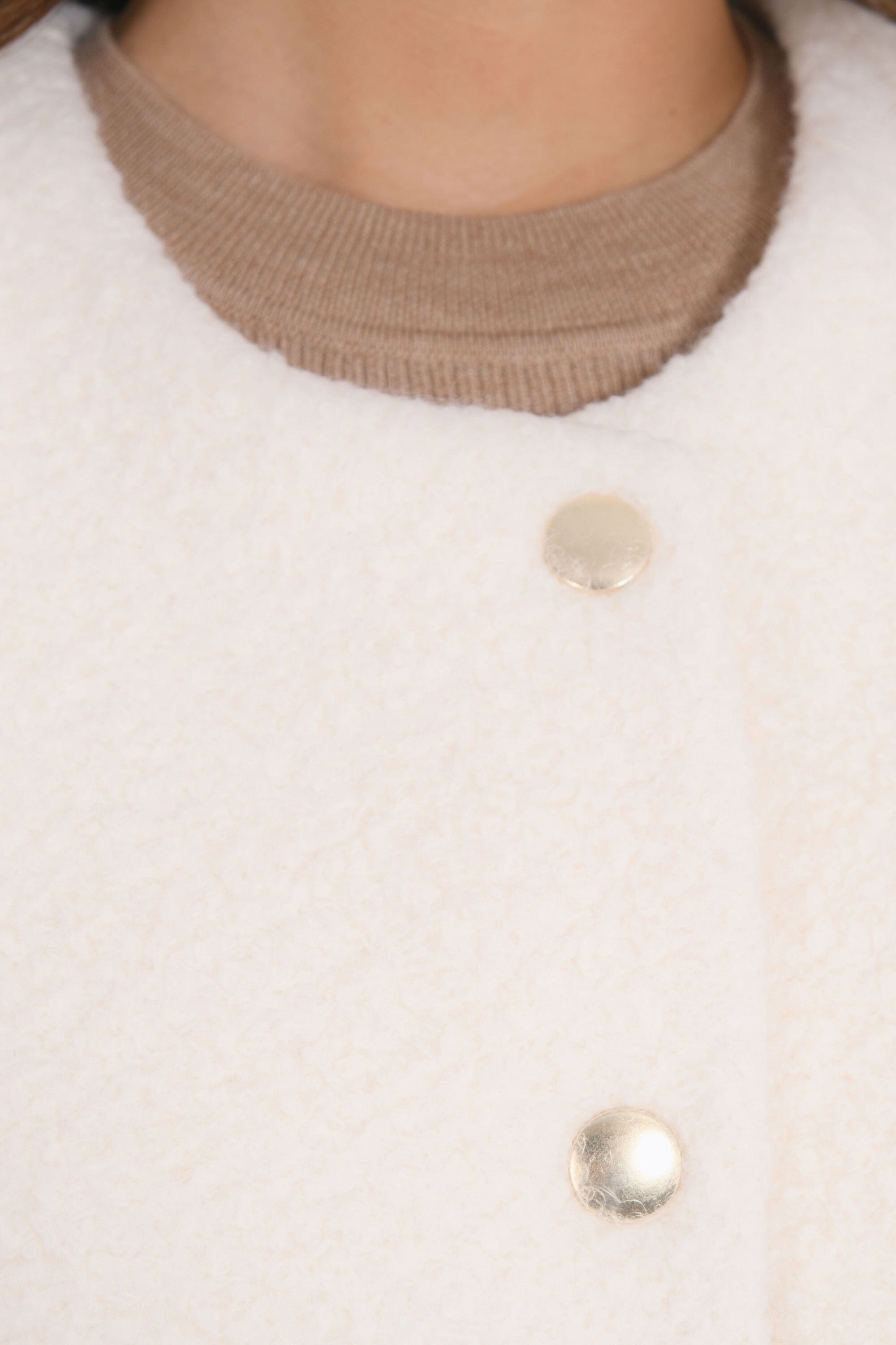 VESTE SANS MANCHE - BIRDIE - CREME VESTE NEW KOOKAI Mode Kookai