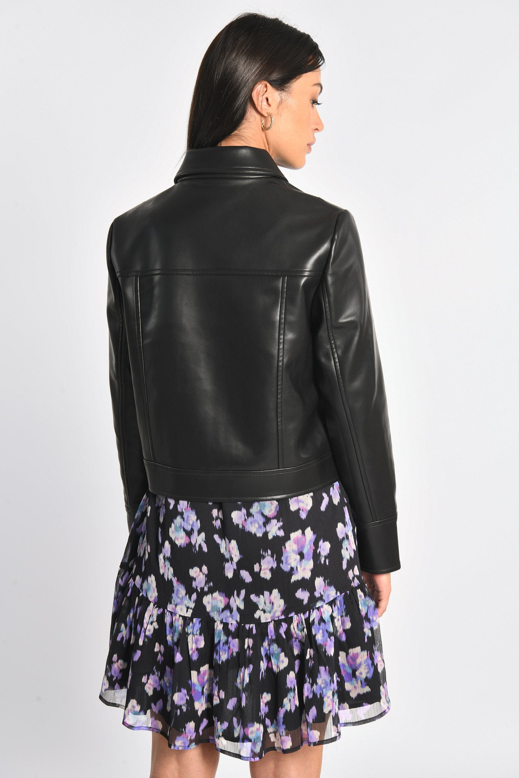 VESTE SIMILI CUIR KENDALL NOIR VESTE KOOKAI Mode Kookai