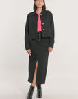 VESTE SPORT THADEE DENIM NOIR VESTE SPORTWEAR KOOKAI Mode Kookai