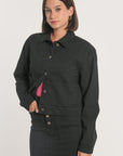 VESTE SPORT THADEE DENIM NOIR VESTE SPORTWEAR KOOKAI Mode Kookai