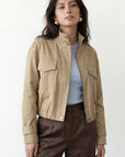 VESTE SPORTSWEAR - CASIM - BEIGE VESTE SPORTSWEAR NEW KOOKAI Mode Kookai