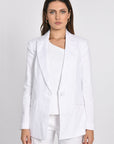 VESTE TAILLEUR LIN WASHED PALOMA WHITE VESTE KOOKAI Mode Kookai