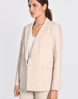 VESTE TAILLEUR TENNIS LARRY BEIGE/BLANC VESTE KOOKAI Mode Kookai