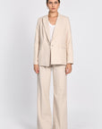 VESTE TAILLEUR TENNIS LARRY BEIGE/BLANC VESTE KOOKAI Mode Kookai
