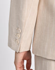 VESTE TAILLEUR TENNIS LARRY BEIGE/BLANC VESTE KOOKAI Mode Kookai