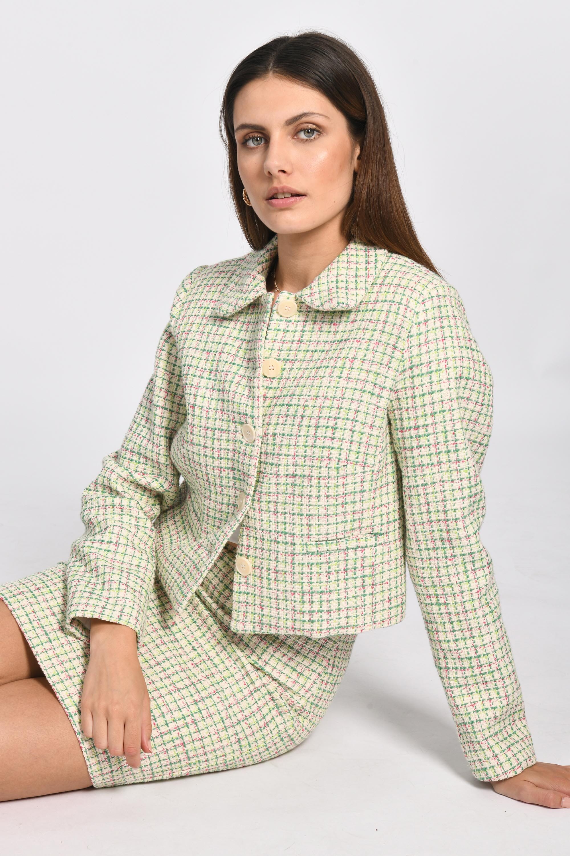 VESTE TWEED JASMINE EMERAUDE VESTE KOOKAI Mode Kookai