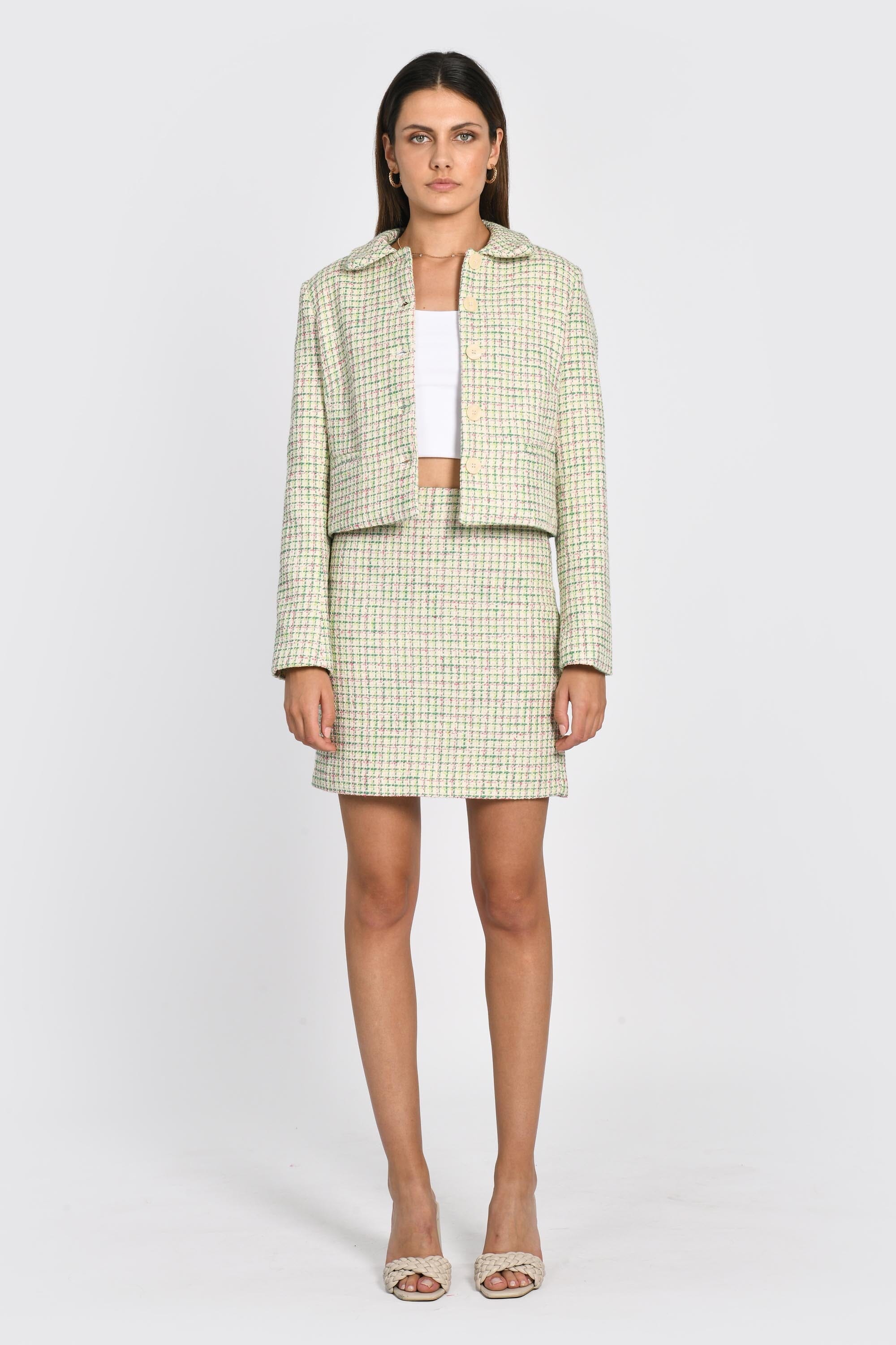 VESTE TWEED JASMINE EMERAUDE VESTE KOOKAI Mode Kookai