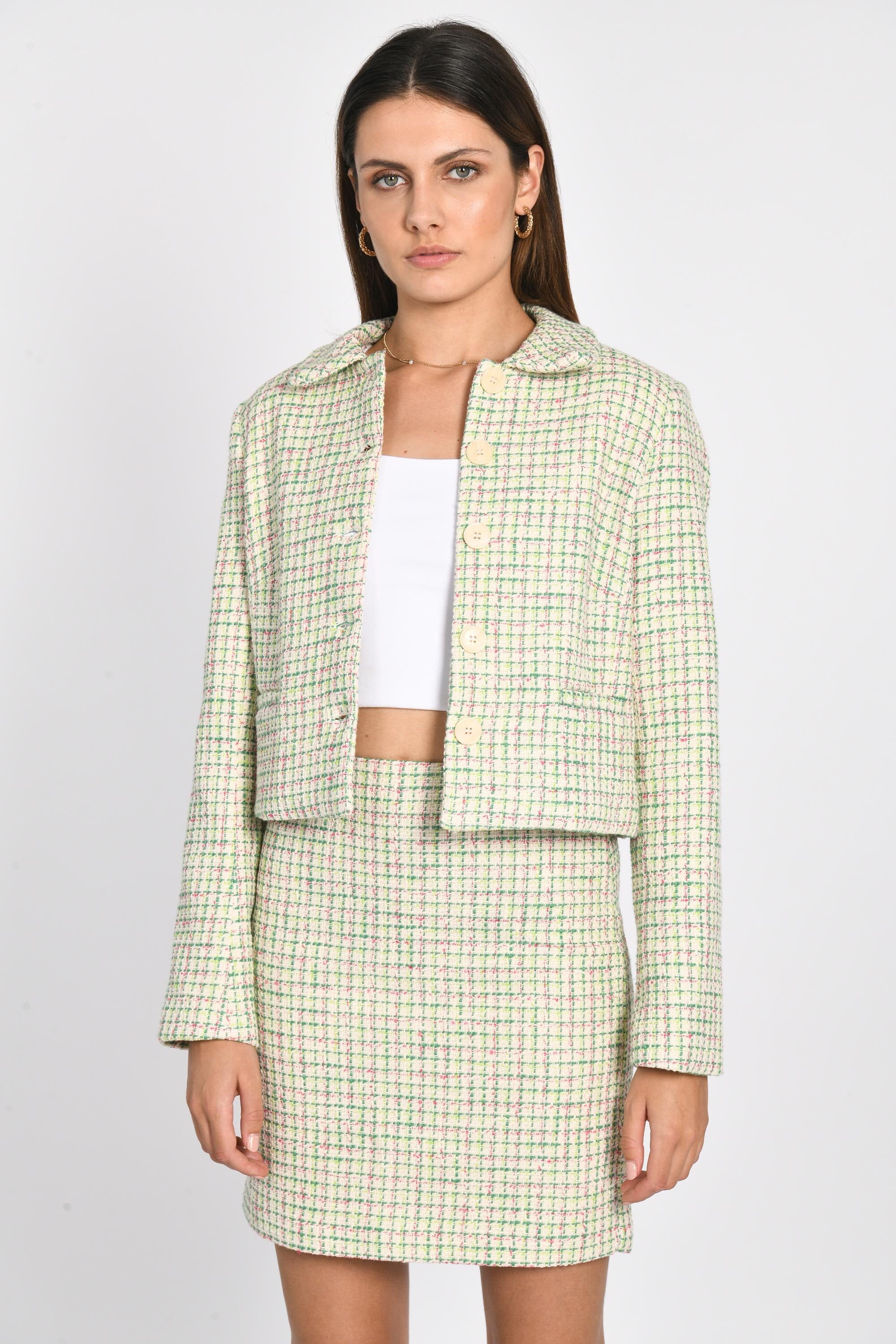 VESTE TWEED JASMINE EMERAUDE VESTE KOOKAI Mode Kookai