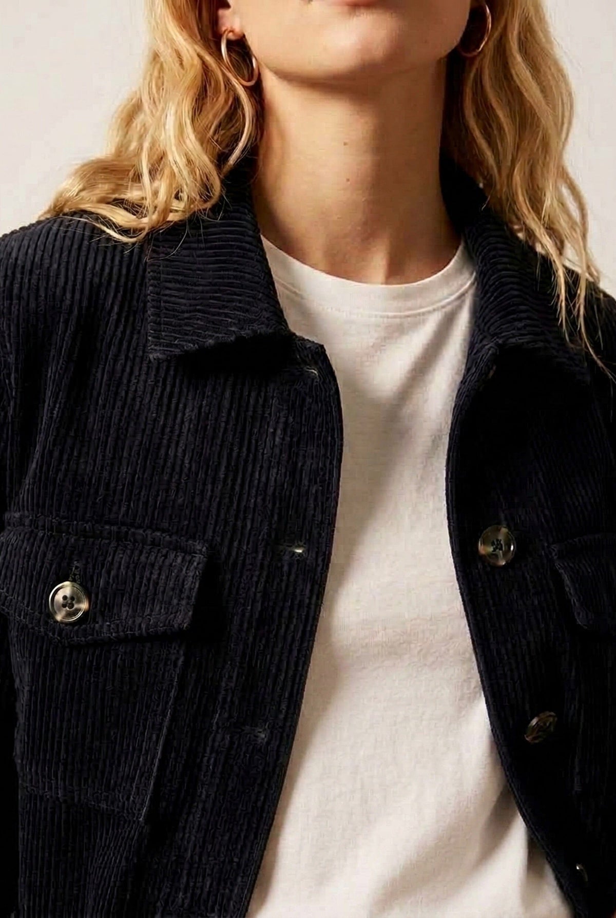 VESTE VELOURS - DEVON - MARINE VESTE NEW KOOKAI Mode Kookai