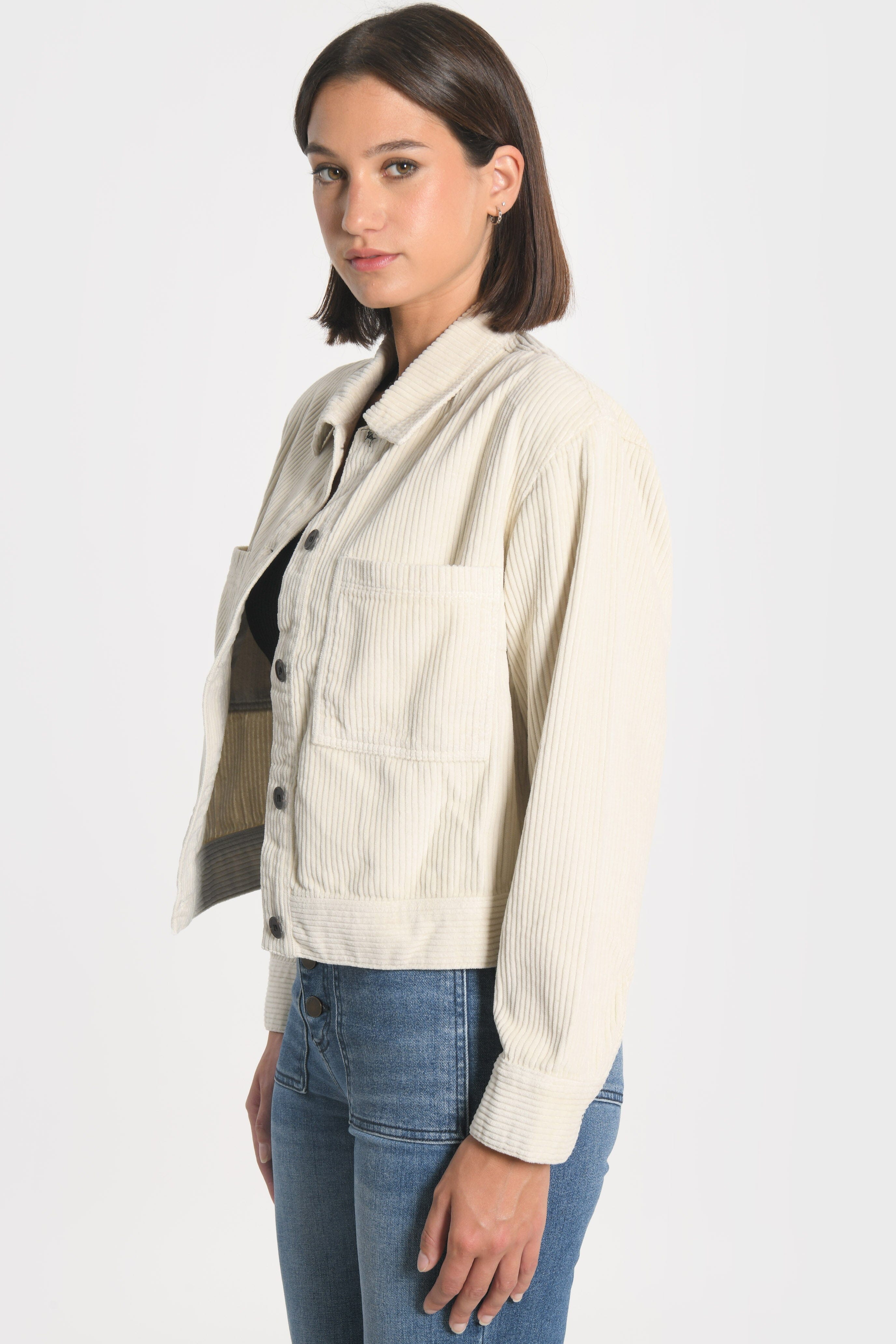 VESTE VELOURS SUZANNE BEIGE CLAIR VESTE SPORTWEAR KOOKAI Mode Kookai