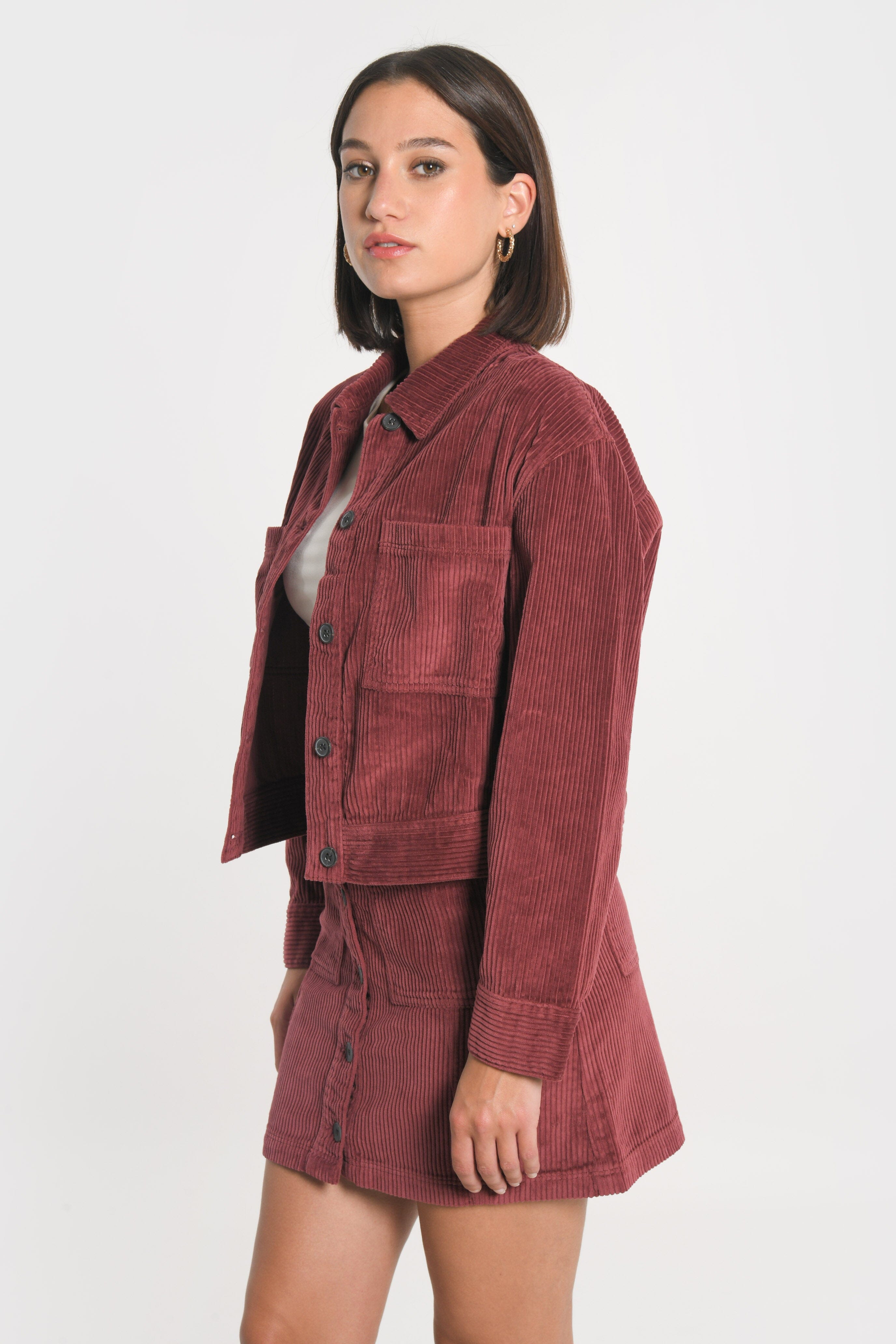 VESTE VELOURS SUZANNE BORDEAUX VESTE SPORTWEAR KOOKAI Mode Kookai